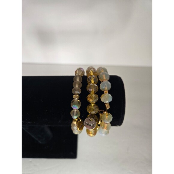 Set of 3 Erimish Bracelets Beaded Stretch Bracelets - Picture 2 of 5